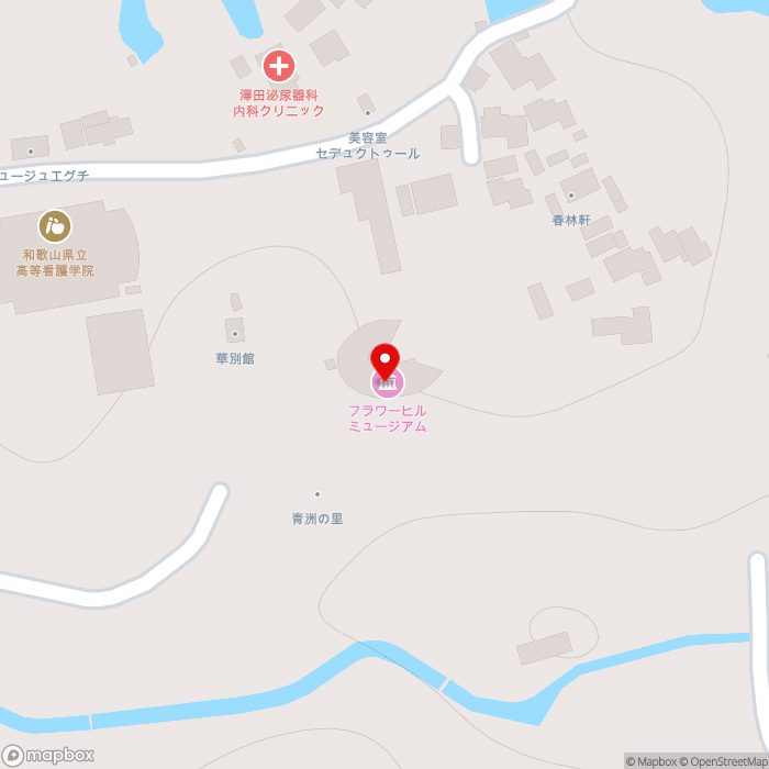 道の駅青洲の里の地図（zoom17）和歌山県紀の川市西野山473