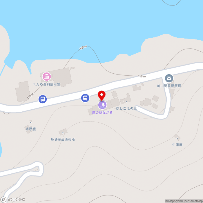 道の駅ながおの地図（zoom17）香川県さぬき市前山榿940-12