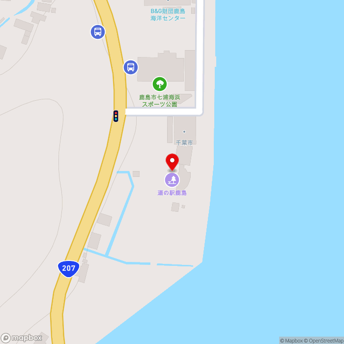 道の駅鹿島の地図（zoom17）佐賀県鹿島市音成甲4427-6