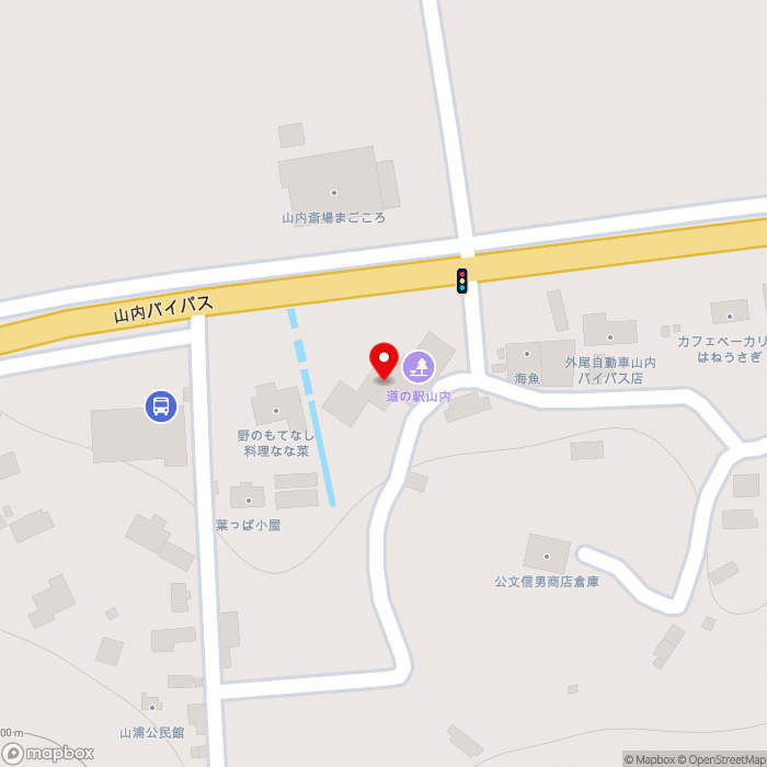 道の駅山内の地図（zoom17）佐賀県武雄市山内町三間坂甲14697-2