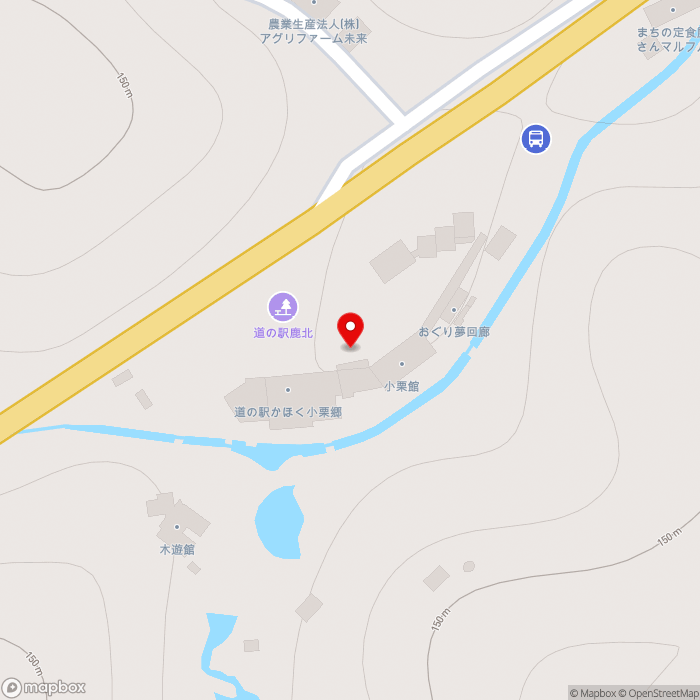 道の駅鹿北の地図（zoom17）熊本県山鹿市鹿北町岩野4186-130