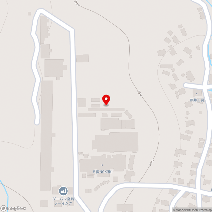 道の駅きたごうの地図（zoom17）宮崎県日南市北郷町郷之原乙1477番地1