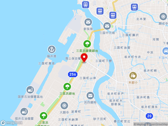 福井県の道の駅 みくにの地図