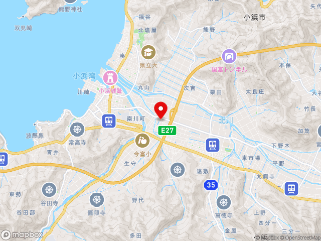 福井県の道の駅若狭おばまの地図