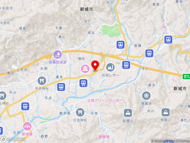 愛知県の道の駅もっくる新城の地図