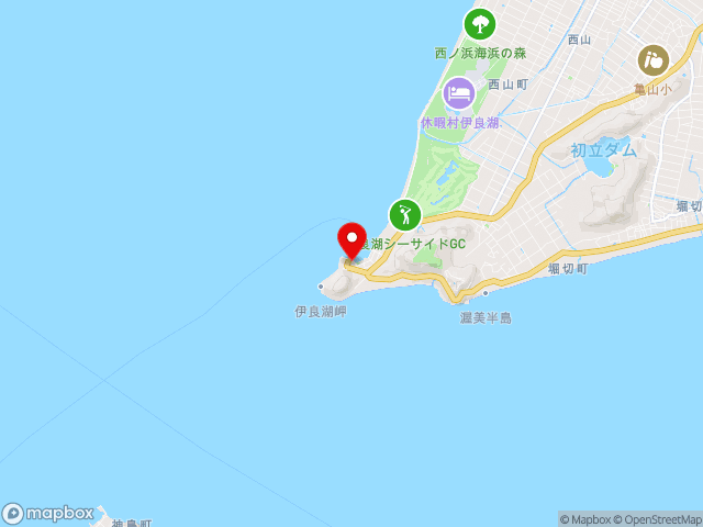 愛知県の道の駅伊良湖クリスタルポルトの地図