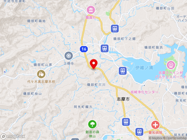 三重県の道の駅伊勢志摩の地図