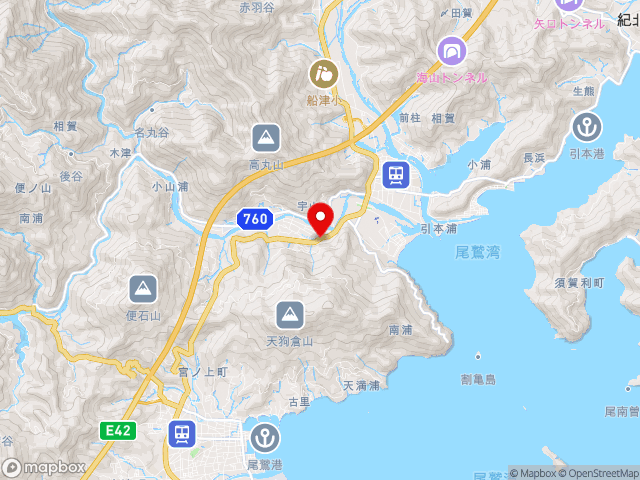 三重県の道の駅海山の地図