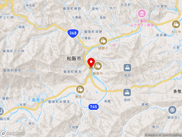 三重県の道の駅茶倉駅の地図