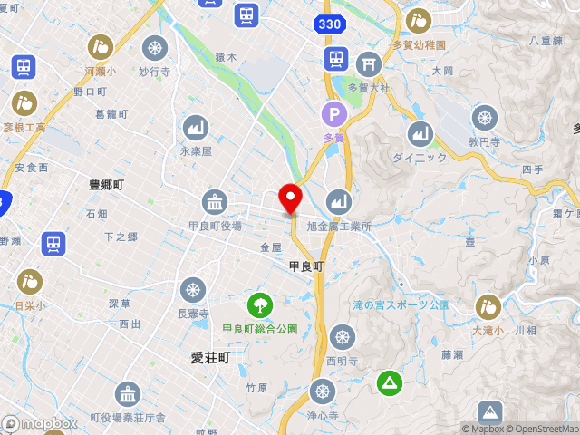 滋賀県の道の駅せせらぎの里こうらの地図