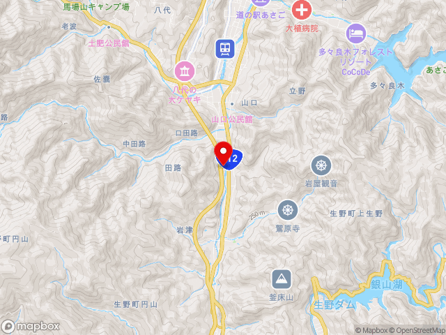 兵庫県の道の駅フレッシュあさごの地図