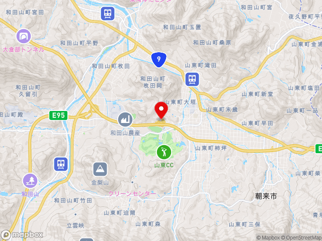 兵庫県の道の駅 但馬のまほろばの地図
