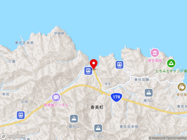 兵庫県の道の駅 あまるべの地図