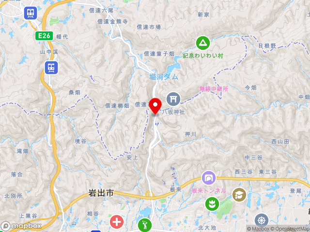 和歌山県の道の駅 根来さくらの里の地図