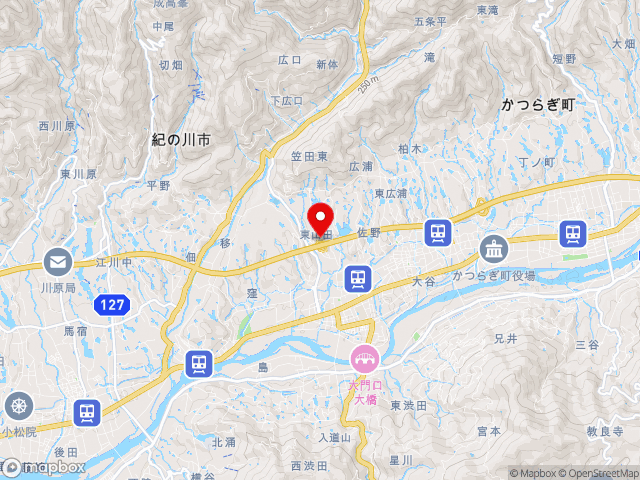 和歌山県の道の駅 かつらぎ西の地図