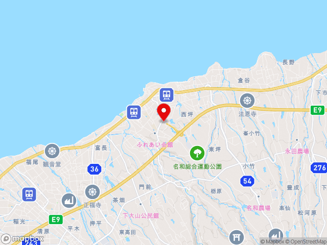 鳥取県の道の駅大山恵みの里の地図
