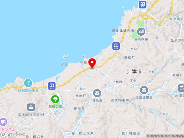 島根県浜田市殿町１付近の道の駅 サンピコごうつの地図
