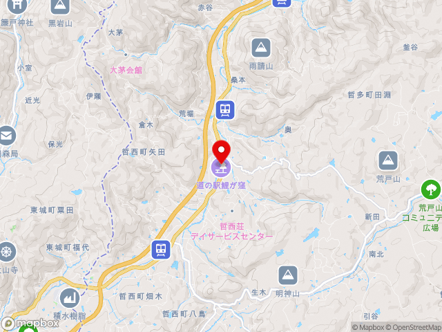 岡山県の道の駅鯉が窪の地図
