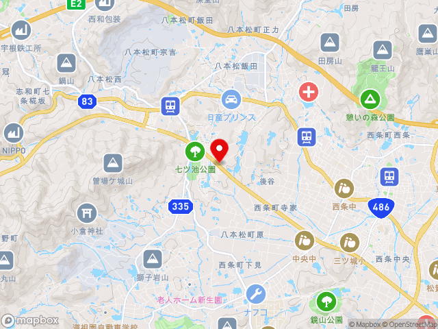 広島県安芸郡海田町上市１４付近の道の駅 西条のん太の酒蔵の地図