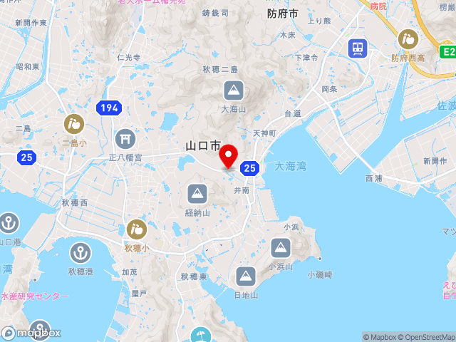 山口県の道の駅あいおの地図