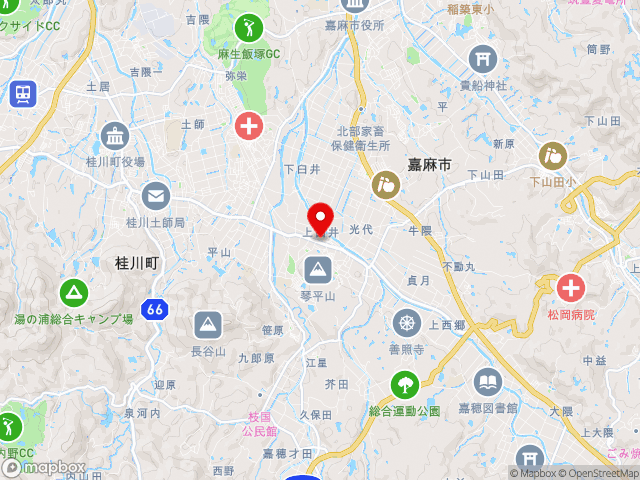 福岡県の道の駅 うすいの地図