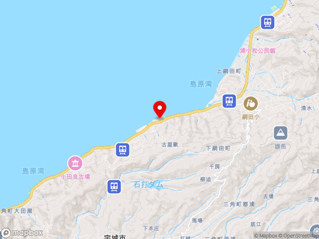 熊本県の道の駅宇土マリーナの地図