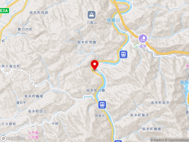 熊本県の道の駅 坂本の地図
