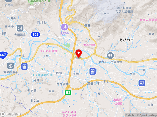 宮崎県の道の駅えびのの地図