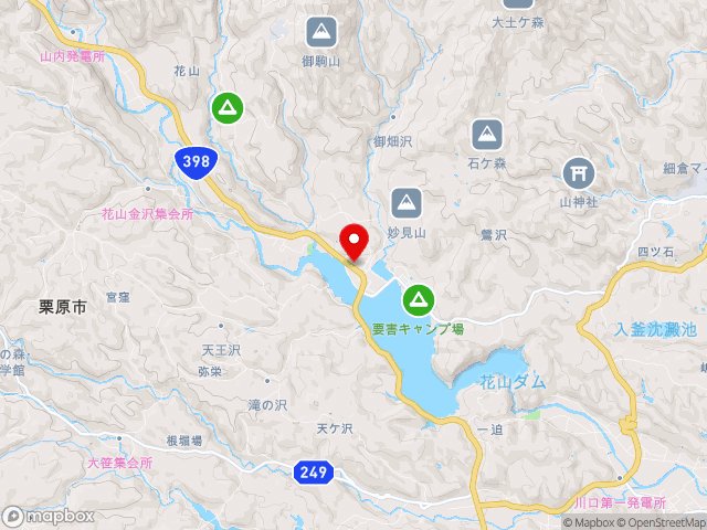 宮城県の道の駅路田里はなやまの地図