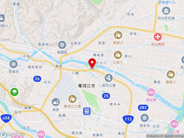 道の駅寒河江地図