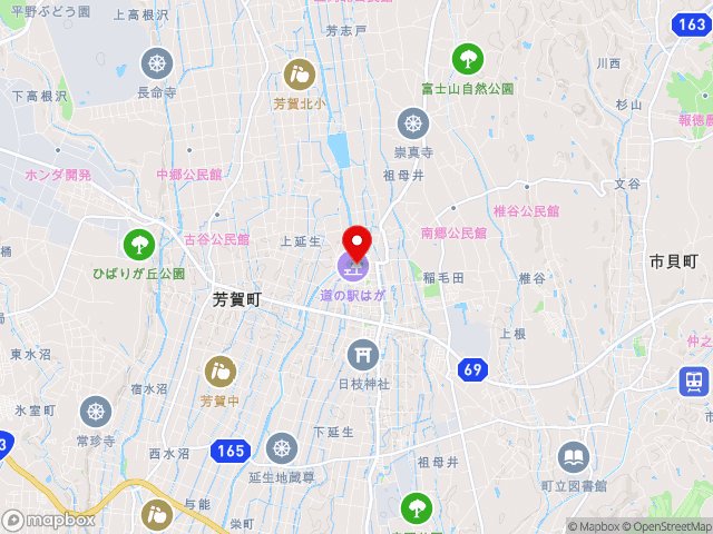 道の駅はが地図