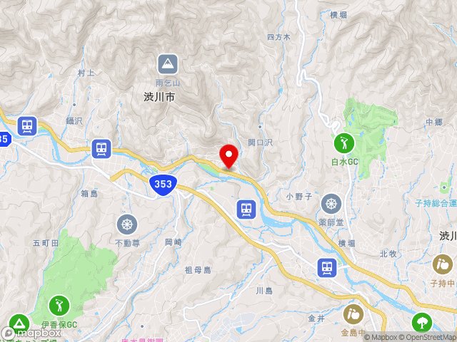 群馬県の道の駅 おのこの地図