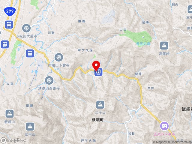 埼玉県の道の駅果樹公園あしがくぼの地図