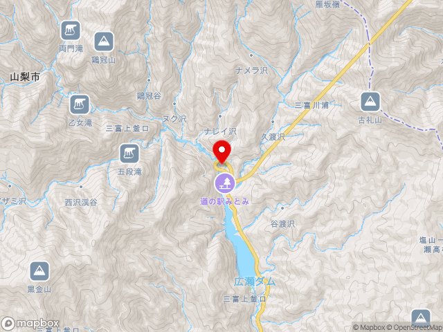 国道140号沿いの道の駅 みとみの地図