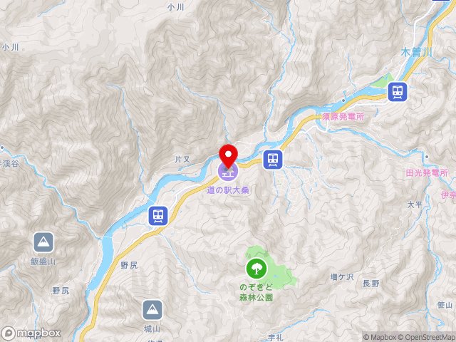 岐阜県の道の駅 大桑の地図