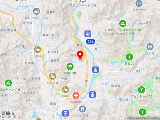 兵庫県の道の駅 北はりまエコミュージアムの地図